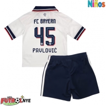 Camiseta Bayern Munich Aleksandar Pavlovic #45 Visitante Equipación para niños 2026-27 manga corta (+ pantalones cortos)